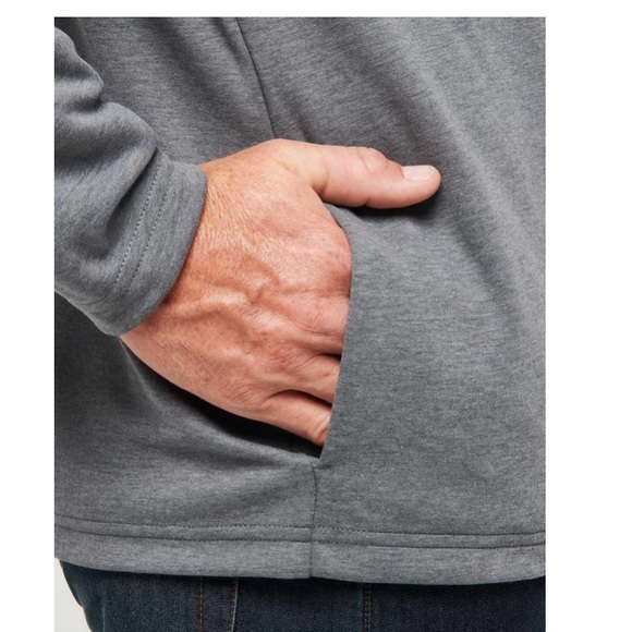 Travis Mathew Quarter Zip Pullover Sweater Gray Golf Men’s XL - Picture 4 of 11